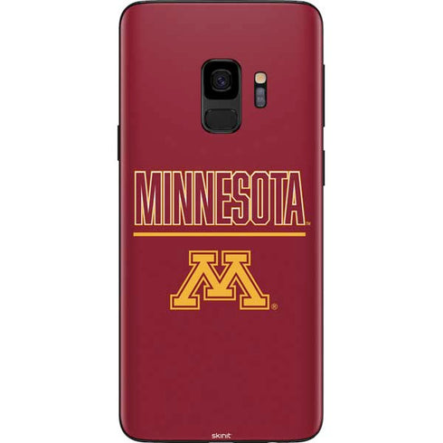 University of Minnesota Athletic Text Galaxy S9 Skin